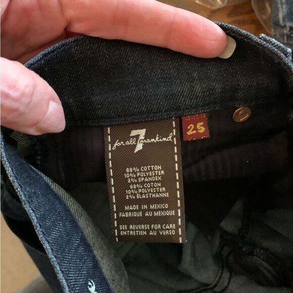 7 Seven for all Mankind Women Jeans Size 25x31" Roxanne Skinny Low Rise Y2K - Picture 9 of 10